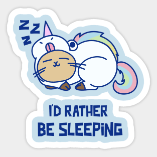 I'd rather be sleeping Sticker